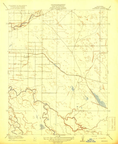 United States Geological Survey Stevinson, CA (1918, 31680-Scale) digital map