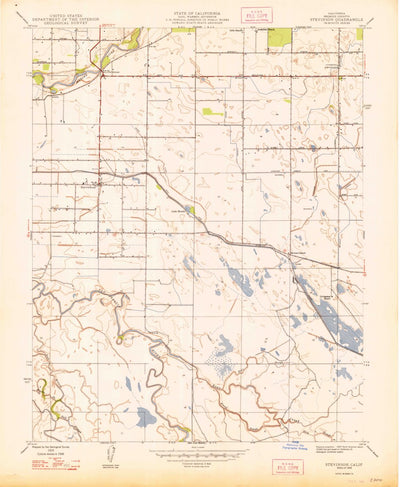 United States Geological Survey Stevinson, CA (1948, 24000-Scale) digital map