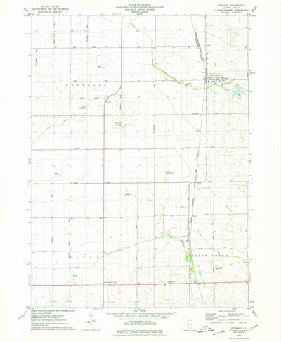 United States Geological Survey Steward, IL (1975, 24000-Scale) digital map