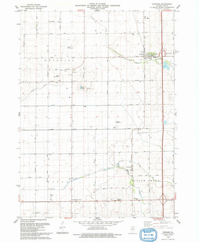 United States Geological Survey Steward, IL (1993, 24000-Scale) digital map