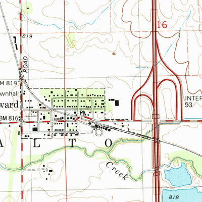 United States Geological Survey Steward, IL (1993, 24000-Scale) digital map