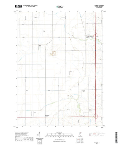 United States Geological Survey Steward, IL (2021, 24000-Scale) digital map