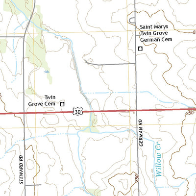 United States Geological Survey Steward, IL (2021, 24000-Scale) digital map