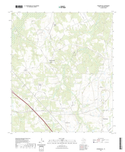 United States Geological Survey Stewards Mill, TX (2022, 24000-Scale) digital map