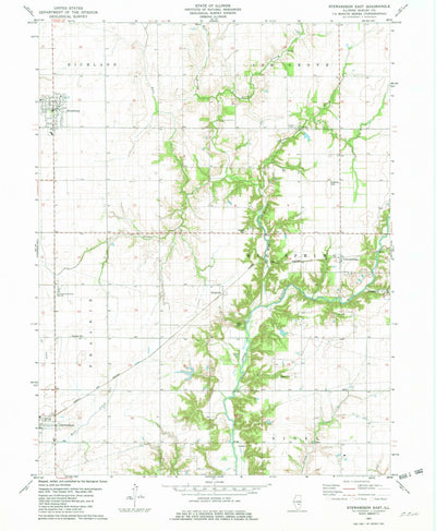 United States Geological Survey Stewardson East, IL (1981, 24000-Scale) digital map