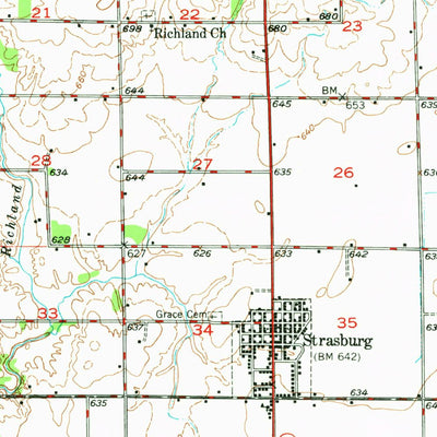 United States Geological Survey Stewardson, IL (1947, 62500-Scale) digital map
