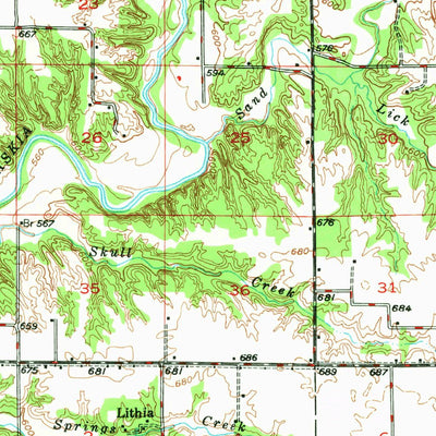 United States Geological Survey Stewardson, IL (1947, 62500-Scale) digital map