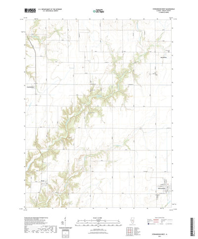 United States Geological Survey Stewardson West, IL (2021, 24000-Scale) digital map