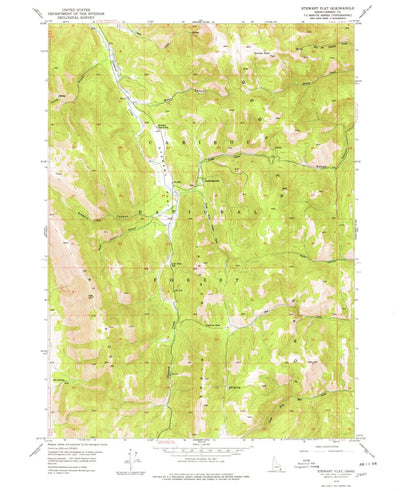 United States Geological Survey Stewart Flat, ID (1949, 24000-Scale) digital map