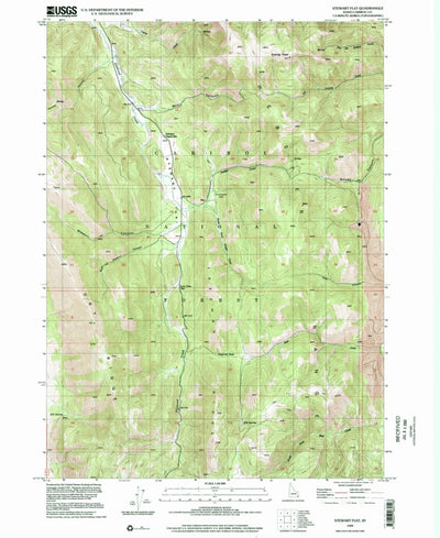 United States Geological Survey Stewart Flat, ID (1999, 24000-Scale) digital map