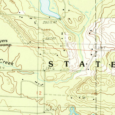 United States Geological Survey Stewart Lake, MI (1987, 24000-Scale) digital map