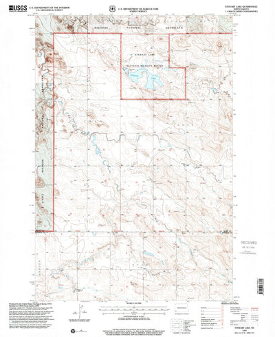 United States Geological Survey Stewart Lake, ND (1997, 24000-Scale) digital map