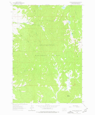 United States Geological Survey Stewart Mountain, MT (1962, 24000-Scale) digital map