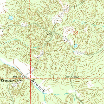 United States Geological Survey Stewart, MS (1966, 24000-Scale) digital map