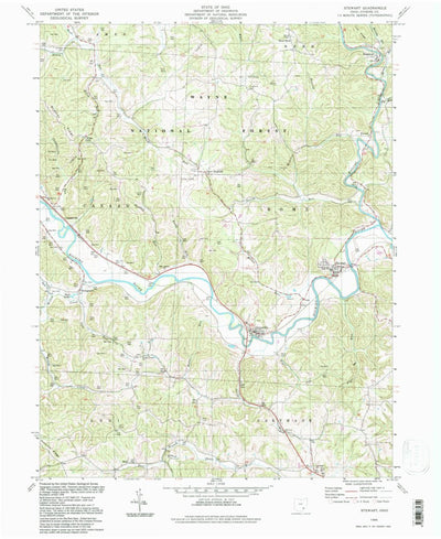 United States Geological Survey Stewart, OH (1994, 24000-Scale) digital map