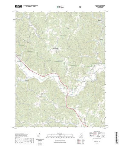United States Geological Survey Stewart, OH (2023, 24000-Scale) digital map