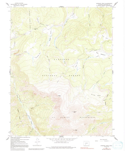 United States Geological Survey Stewart Peak, CO (1965, 24000-Scale) digital map