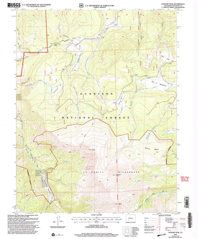 United States Geological Survey Stewart Peak, CO (2001, 24000-Scale) digital map