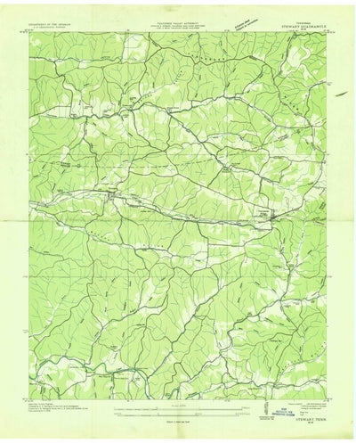 United States Geological Survey Stewart, TN (1936, 24000-Scale) digital map