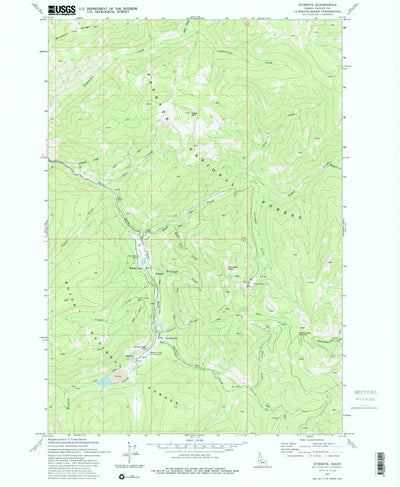 United States Geological Survey Stibnite, ID (1973, 24000-Scale) digital map
