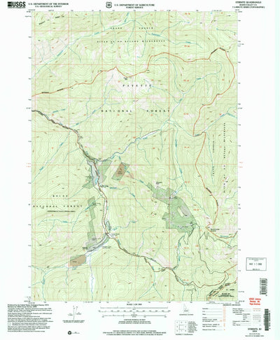 United States Geological Survey Stibnite, ID (2004, 24000-Scale) digital map