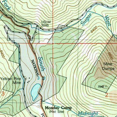 United States Geological Survey Stibnite, ID (2004, 24000-Scale) digital map