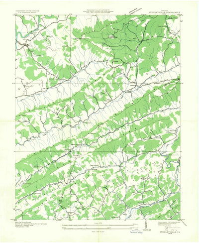 United States Geological Survey Stickleyville, VA (1935, 24000-Scale) digital map