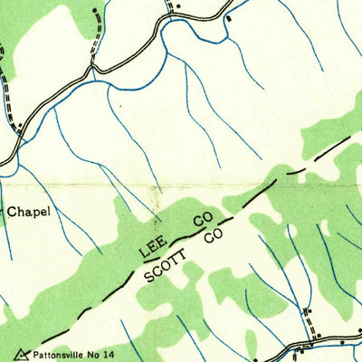United States Geological Survey Stickleyville, VA (1935, 24000-Scale) digital map