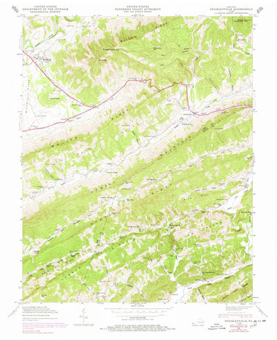 United States Geological Survey Stickleyville, VA (1946, 24000-Scale) digital map
