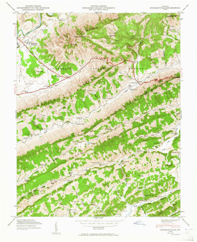 United States Geological Survey Stickleyville, VA (1948, 24000-Scale) digital map