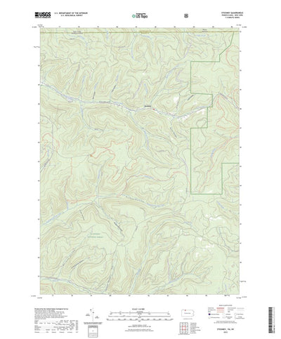 United States Geological Survey Stickney, PA (2023, 24000-Scale) digital map