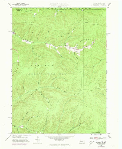 United States Geological Survey Stickney, PA-NY (1966, 24000-Scale) digital map