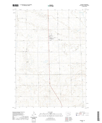 United States Geological Survey Stickney, SD (2021, 24000-Scale) digital map