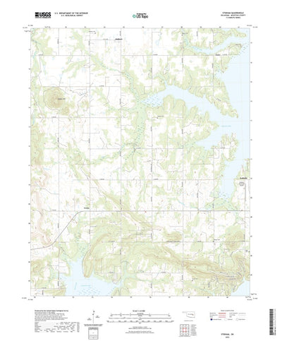 United States Geological Survey Stidham, OK (2022, 24000-Scale) digital map