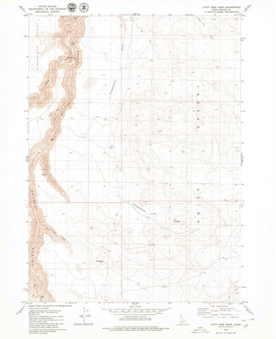 United States Geological Survey Stiff Tree Draw, ID (1979, 24000-Scale) digital map