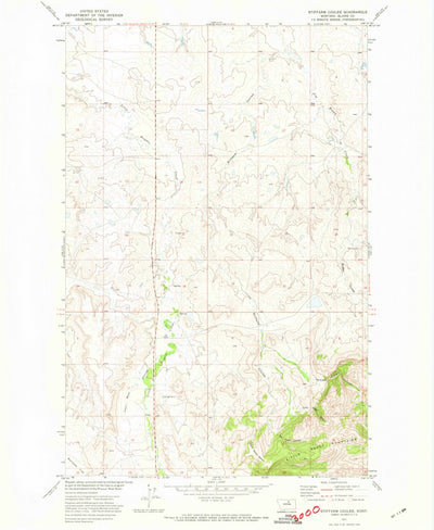 United States Geological Survey Stiffarm Coulee, MT (1971, 24000-Scale) digital map