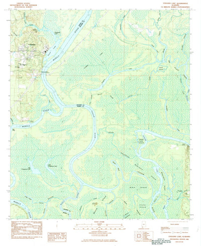 United States Geological Survey Stiggins Lake, AL (1983, 24000-Scale) digital map