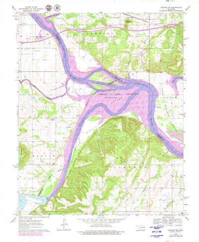 United States Geological Survey Stigler NE, OK (1963, 24000-Scale) digital map