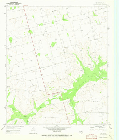 United States Geological Survey Stiles, TX (1970, 24000-Scale) digital map