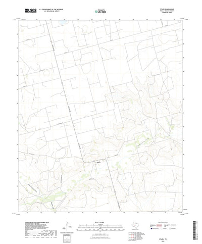 United States Geological Survey Stiles, TX (2022, 24000-Scale) digital map