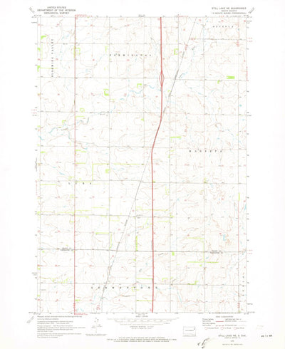 United States Geological Survey Still Lake NE, SD (1970, 24000-Scale) digital map