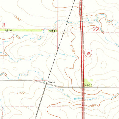 United States Geological Survey Still Lake NE, SD (1970, 24000-Scale) digital map