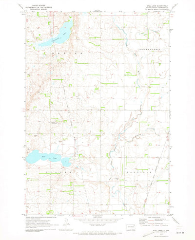 United States Geological Survey Still Lake, SD (1970, 24000-Scale) digital map