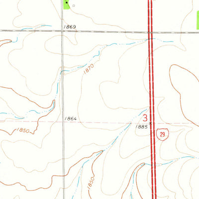 United States Geological Survey Still Lake SE, SD (1970, 24000-Scale) digital map