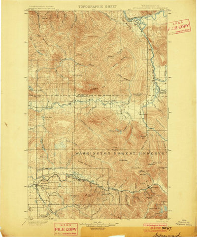 United States Geological Survey Stillaguamism, WA (1901, 125000-Scale) digital map