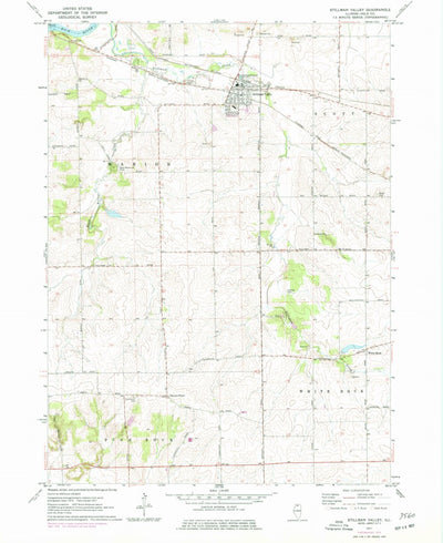 United States Geological Survey Stillman Valley, IL (1971, 24000-Scale) digital map
