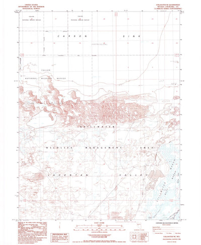 United States Geological Survey Stillwater NE, NV (1985, 24000-Scale) digital map