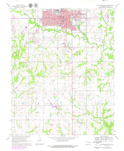 United States Geological Survey Stillwater South, OK (1967, 24000-Scale) digital map