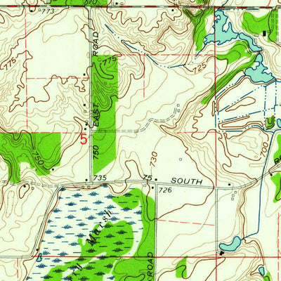 United States Geological Survey Stillwell, IN (1958, 24000-Scale) digital map