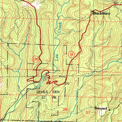 United States Geological Survey Stilwell, OK-AR (1978, 100000-Scale) digital map